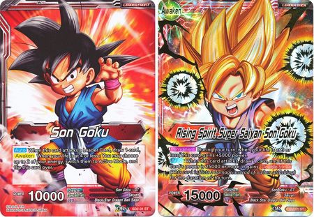 Son Goku // Rising Spirit Super Saiyan Son Goku (Starter Deck - The Extreme Evolution) (SD2-01) [Cross Worlds] | Event Horizon Hobbies CA