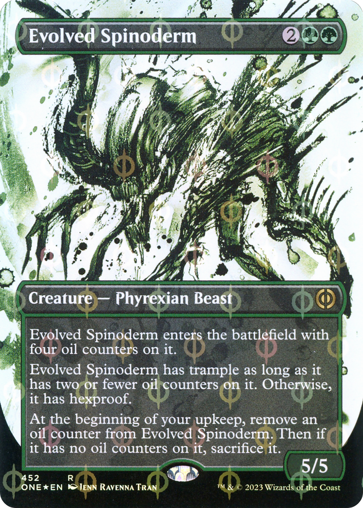 Evolved Spinoderm (Borderless Ichor Step-and-Compleat Foil) [Phyrexia: All Will Be One] | Event Horizon Hobbies CA