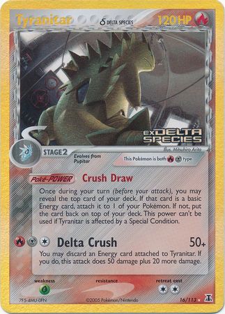 Tyranitar (16/113) (Delta Species) (Stamped) [EX: Delta Species] | Event Horizon Hobbies CA