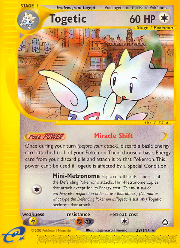 Togetic (39/147) [Aquapolis] | Event Horizon Hobbies CA