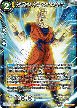 Son Gohan, Spirit Boost Vindicator (EX18-02) [Namekian Boost] | Event Horizon Hobbies CA