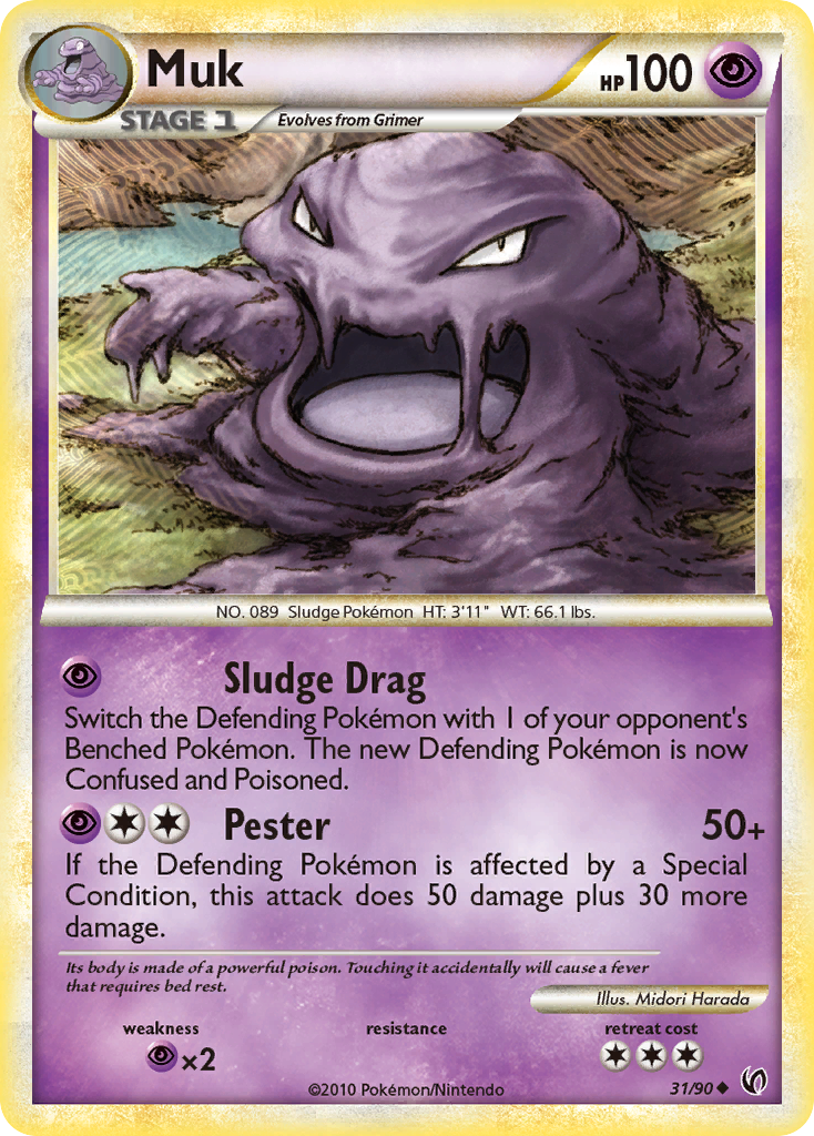 Muk (31/90) [HeartGold & SoulSilver: Undaunted] | Event Horizon Hobbies CA