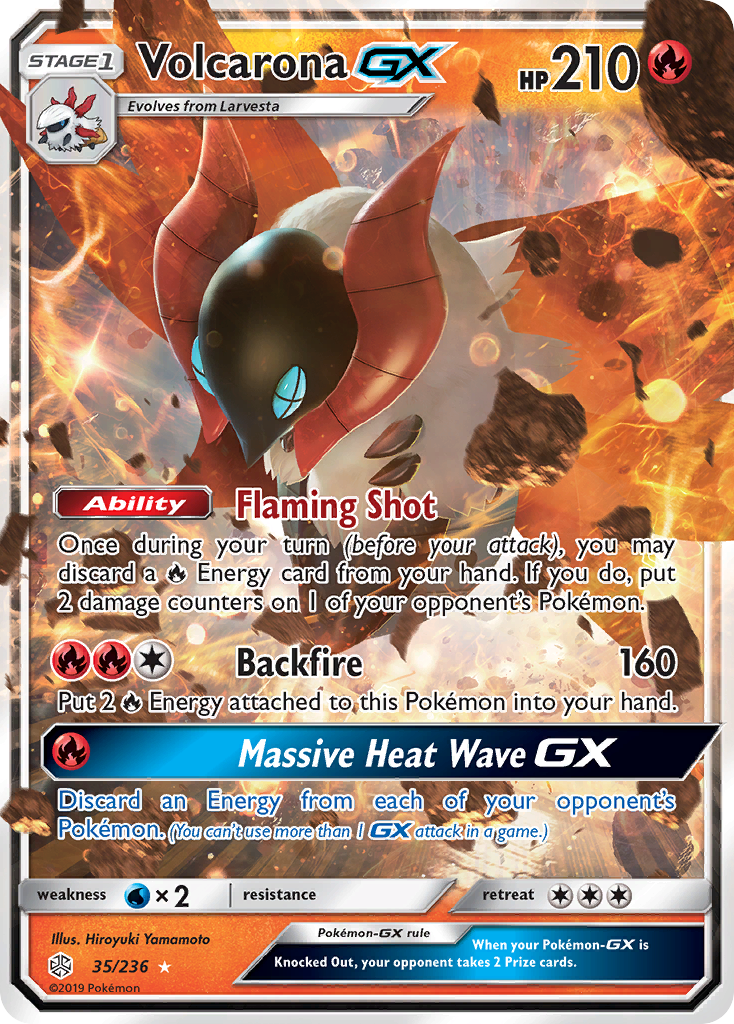 Volcarona GX (35/236) [Sun & Moon: Cosmic Eclipse] | Event Horizon Hobbies CA