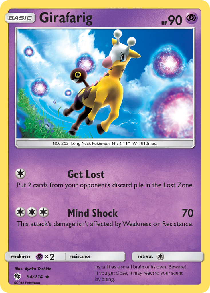 Girafarig (94/214) [Sun & Moon: Lost Thunder] | Event Horizon Hobbies CA