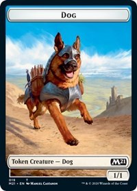 Dog // Weird Double-sided Token [Core Set 2021 Tokens] | Event Horizon Hobbies CA