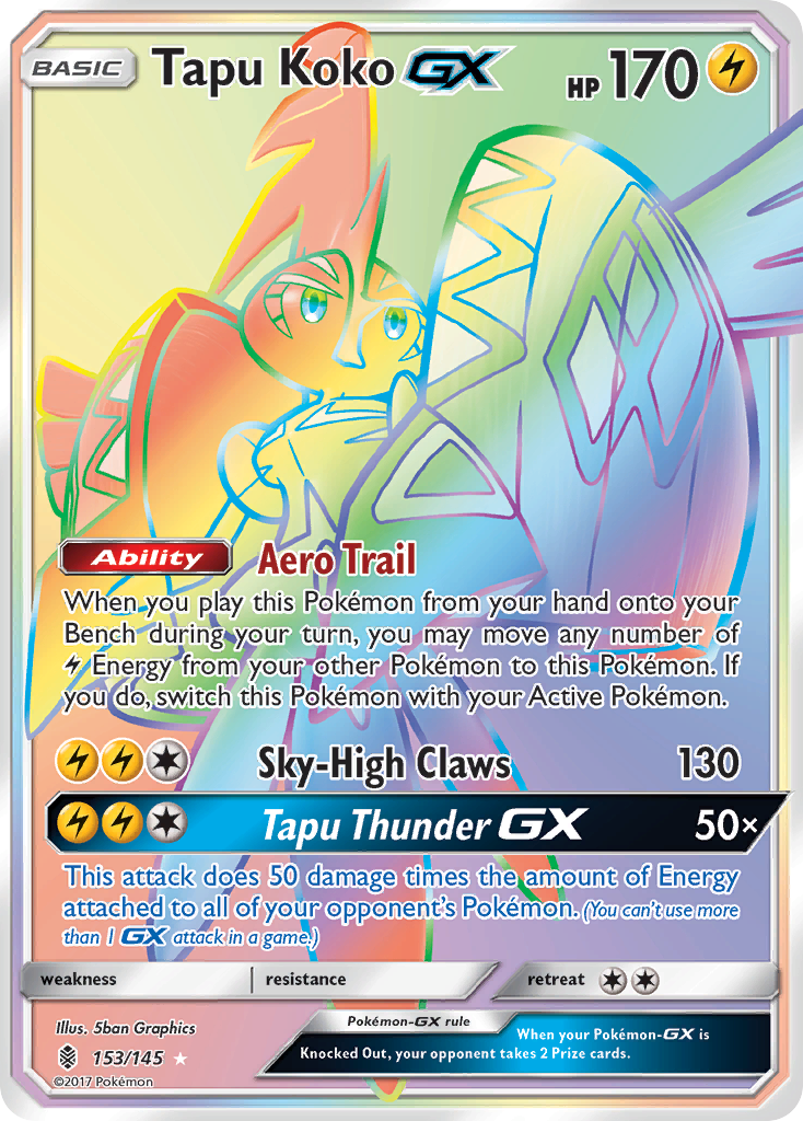 Tapu Koko GX (153/145) [Sun & Moon: Guardians Rising] | Event Horizon Hobbies CA