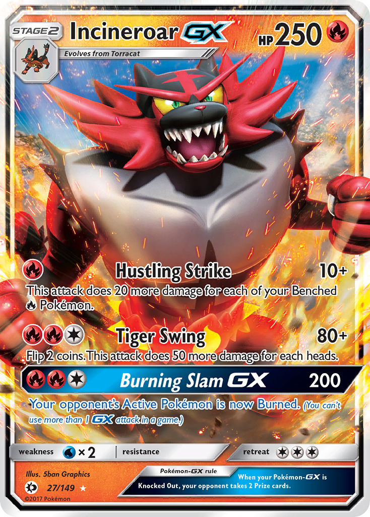 Incineroar GX (27/149) (Jumbo Card) [Sun & Moon: Base Set] | Event Horizon Hobbies CA