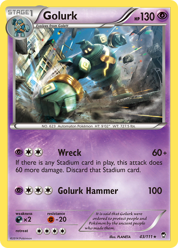 Golurk (43/111) [XY: Furious Fists] | Event Horizon Hobbies CA