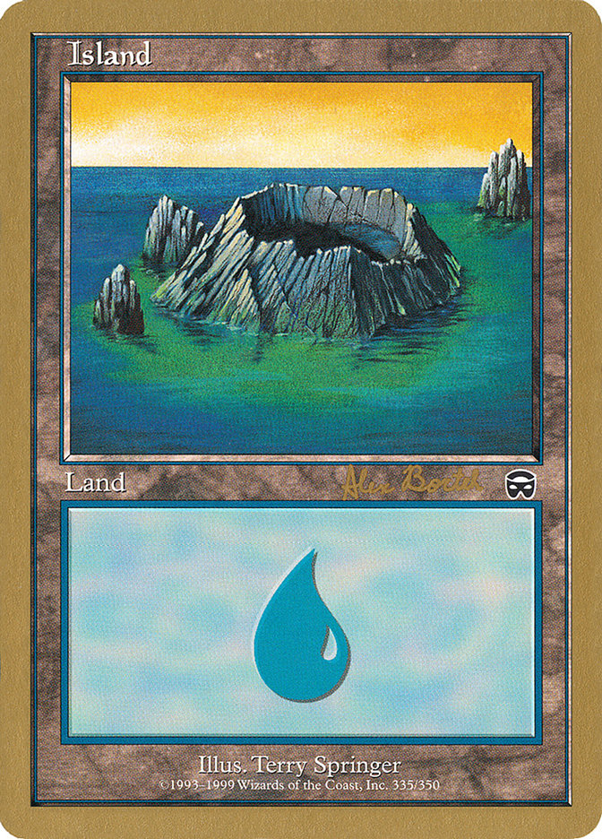 Island (ab335) (Alex Borteh) [World Championship Decks 2001] | Event Horizon Hobbies CA