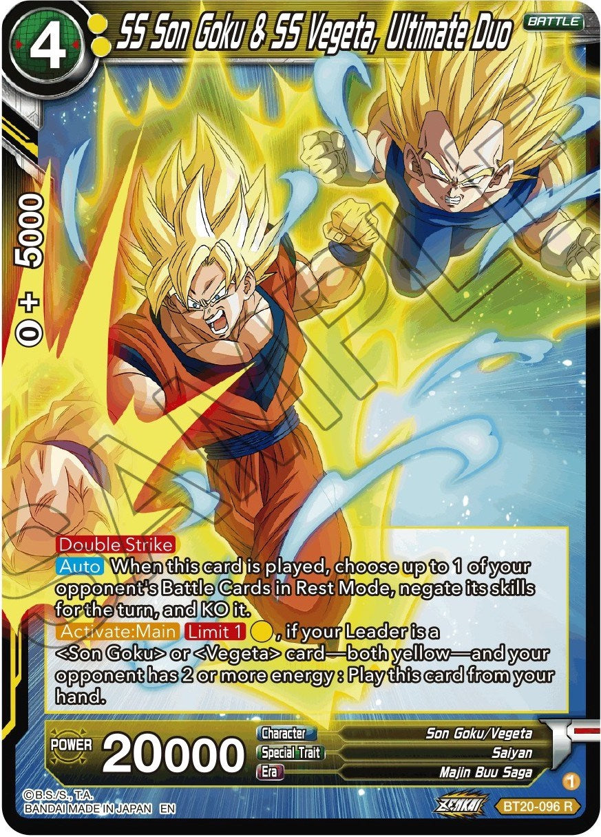 SS Son Goku & SS Vegeta, Ultimate Duo (BT20-096) [Power Absorbed] | Event Horizon Hobbies CA