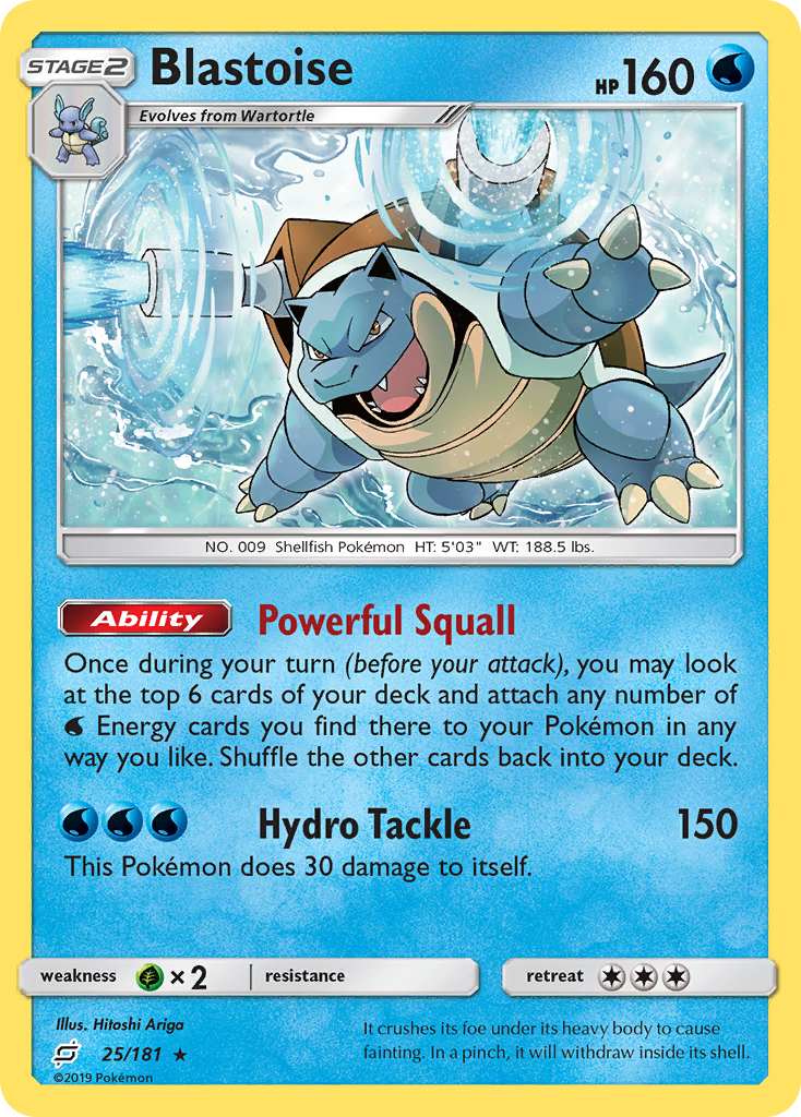 Blastoise (25/181) [Sun & Moon: Team Up] | Event Horizon Hobbies CA