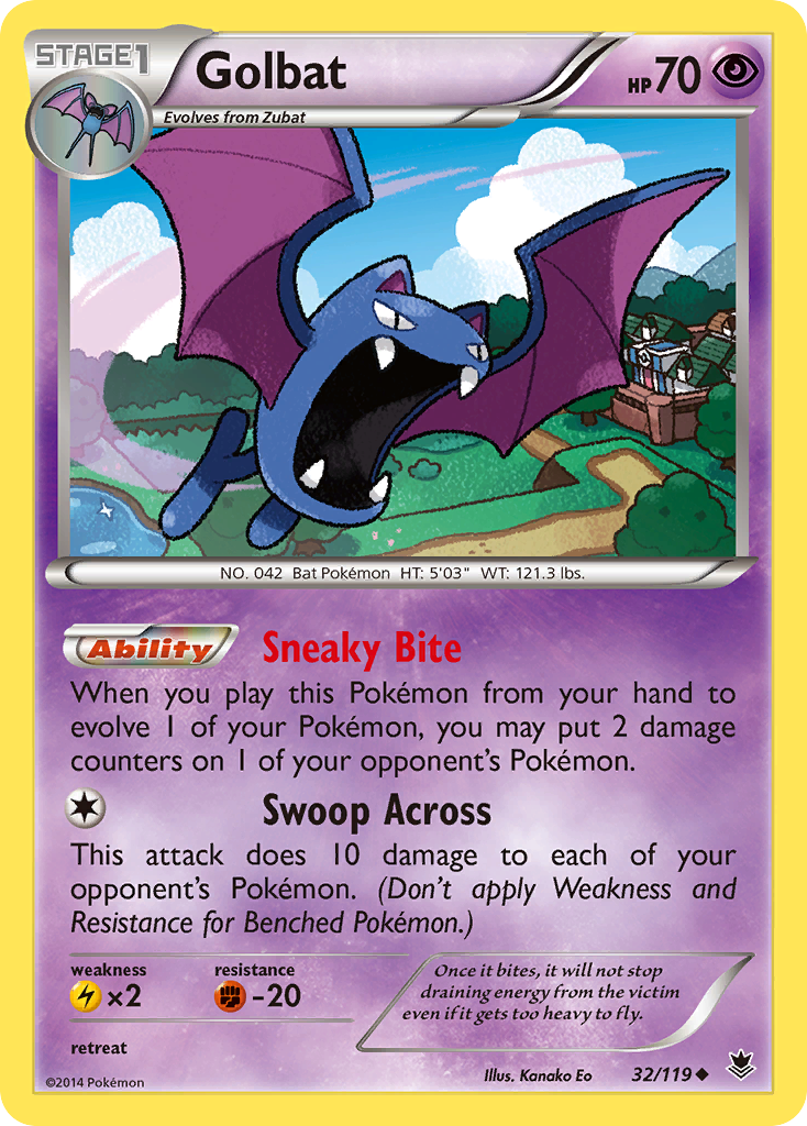 Golbat (32/119) [XY: Phantom Forces] | Event Horizon Hobbies CA