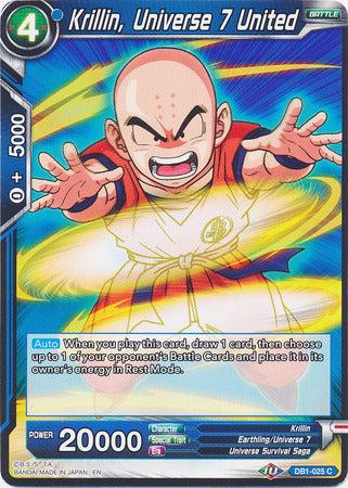 Krillin, Universe 7 United (DB1-025) [Dragon Brawl] | Event Horizon Hobbies CA