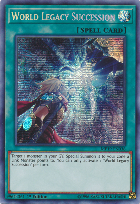 World Legacy Succession [MP19-EN038] Prismatic Secret Rare | Event Horizon Hobbies CA