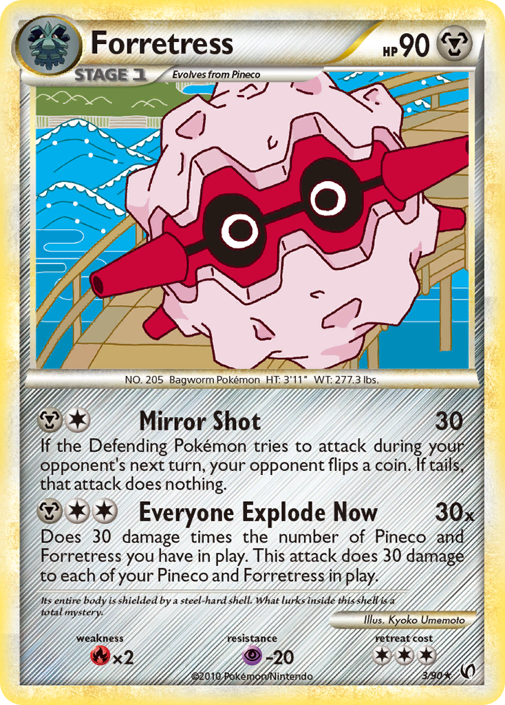 Forretress (3/90) [HeartGold & SoulSilver: Undaunted] | Event Horizon Hobbies CA