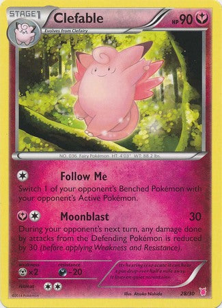 Clefable (28/30) [XY: Trainer Kit 1 - Wigglytuff] | Event Horizon Hobbies CA