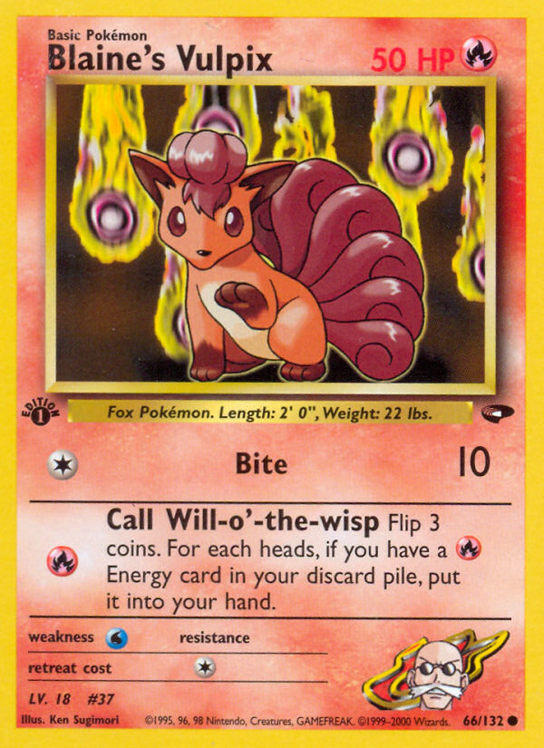 Blaine's Vulpix (66/132) [Gym Challenge 1st Edition] | Event Horizon Hobbies CA