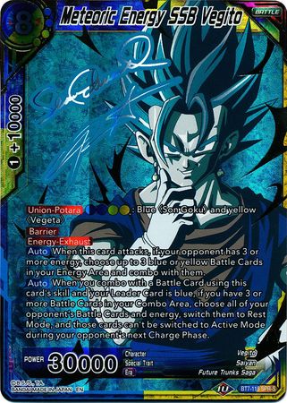 Meteoric Energy SSB Vegito (SPR Signature) (BT7-118) [Assault of the Saiyans] | Event Horizon Hobbies CA