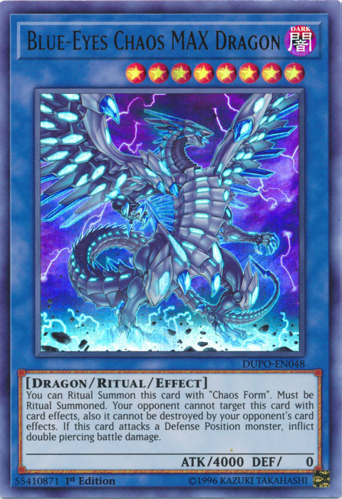 Blue-Eyes Chaos MAX Dragon [DUPO-EN048] Ultra Rare | Event Horizon Hobbies CA