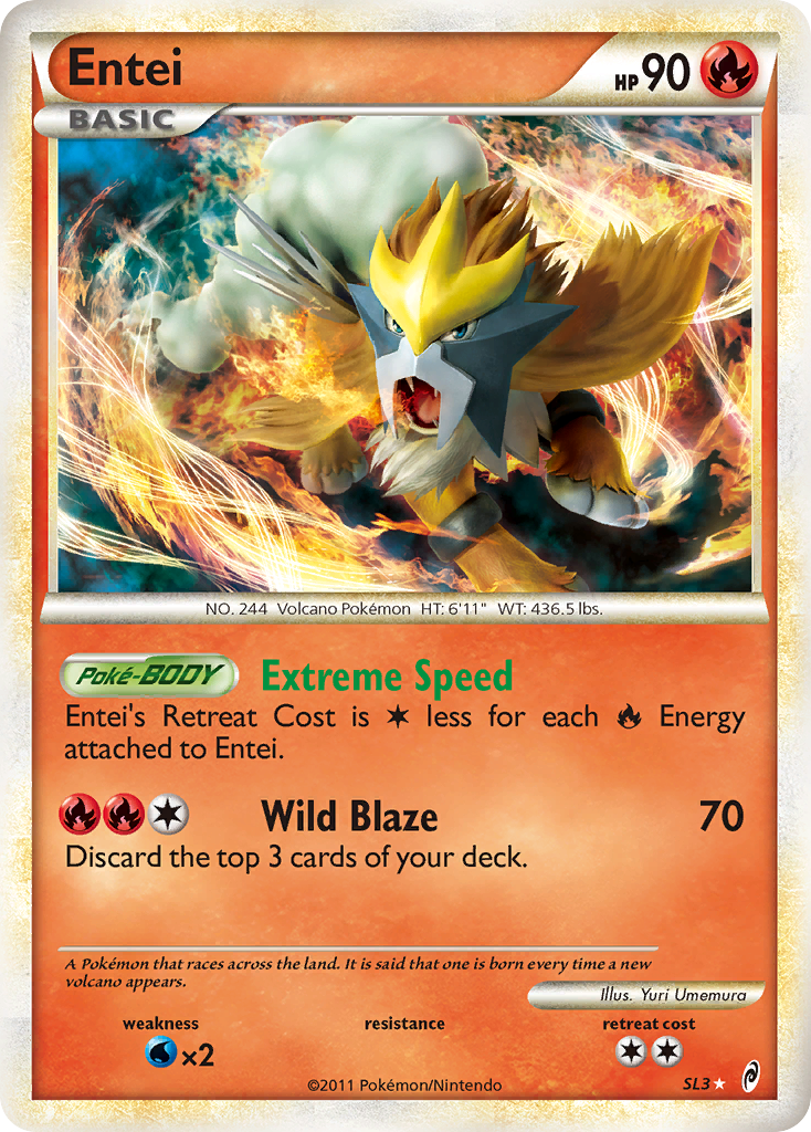 Entei (SL3) [HeartGold & SoulSilver: Call of Legends] | Event Horizon Hobbies CA