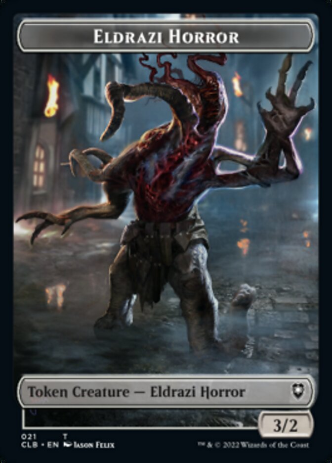 Horror // Eldrazi Horror Double-sided Token [Commander Legends: Battle for Baldur's Gate Tokens] | Event Horizon Hobbies CA