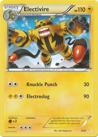 Electivire (4/30) [XY: Trainer Kit 3 - Pikachu Libre] | Event Horizon Hobbies CA