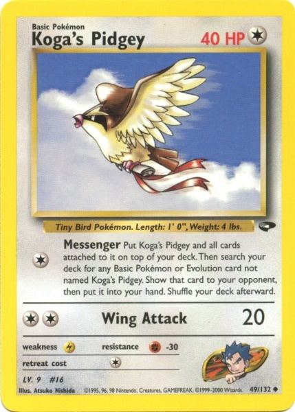 Koga's Pidgey (49/132) [Gym Challenge Unlimited] | Event Horizon Hobbies CA