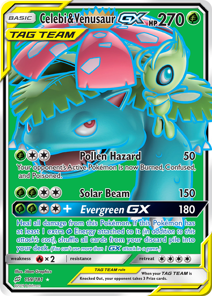 Celebi & Venusaur GX (159/181) [Sun & Moon: Team Up] | Event Horizon Hobbies CA