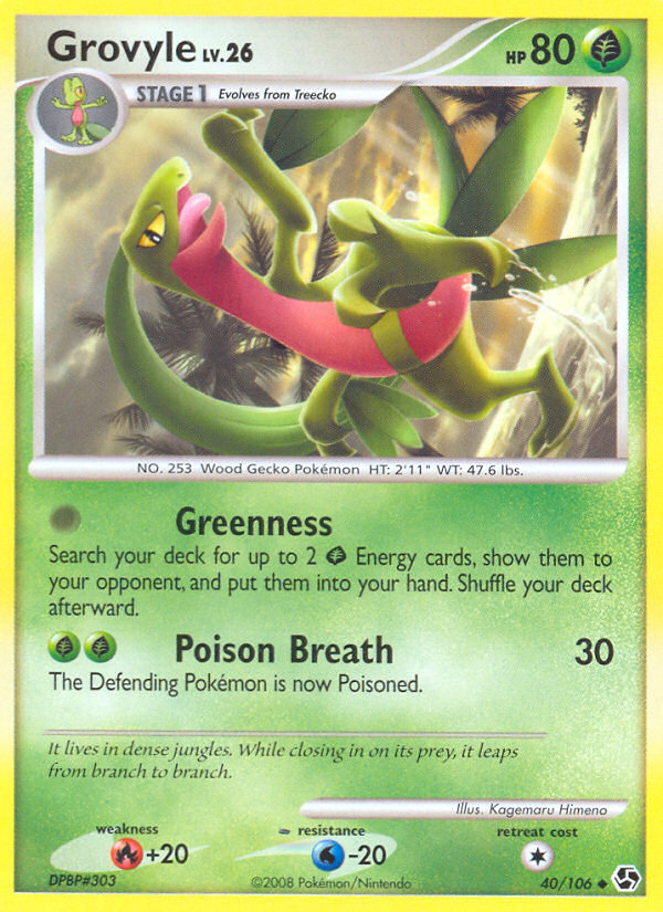 Grovyle (40/106) [Diamond & Pearl: Great Encounters] | Event Horizon Hobbies CA