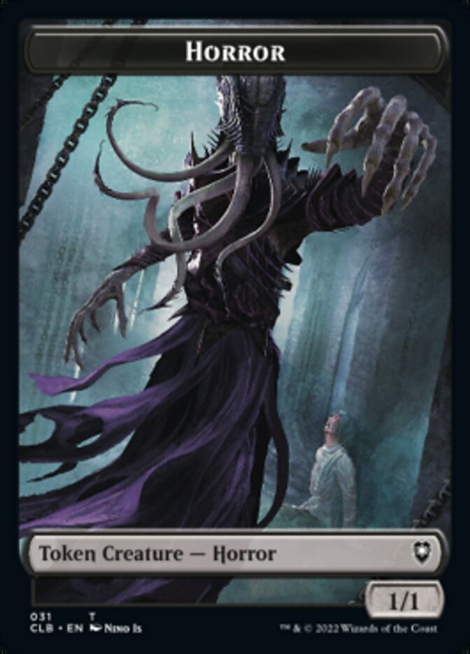 Horror // Eldrazi Horror Double-sided Token [Commander Legends: Battle for Baldur's Gate Tokens] | Event Horizon Hobbies CA