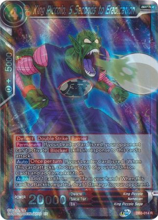 King Piccolo, 5 Seconds to Eradication (DB3-014) [Giant Force] | Event Horizon Hobbies CA