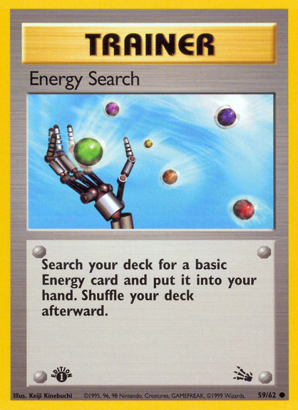 Energy Search (59/62) [Fossil 1st Edition] | Event Horizon Hobbies CA