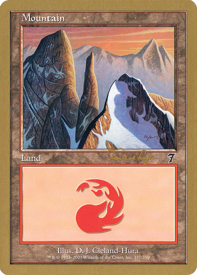 Mountain (337) (Tom van de Logt) [World Championship Decks 2001] | Event Horizon Hobbies CA