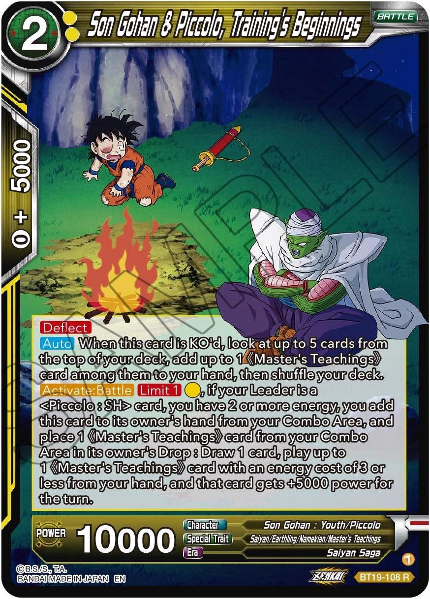 Son Gohan & Piccolo, Training's Beginnings (BT19-108) [Fighter's Ambition] | Event Horizon Hobbies CA