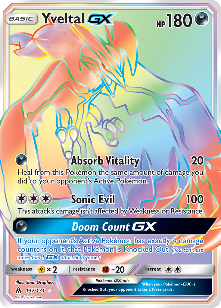 Yveltal GX (137/131) [Sun & Moon: Forbidden Light] | Event Horizon Hobbies CA