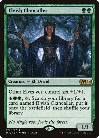 Elvish Clancaller [Core Set 2019 Promos]