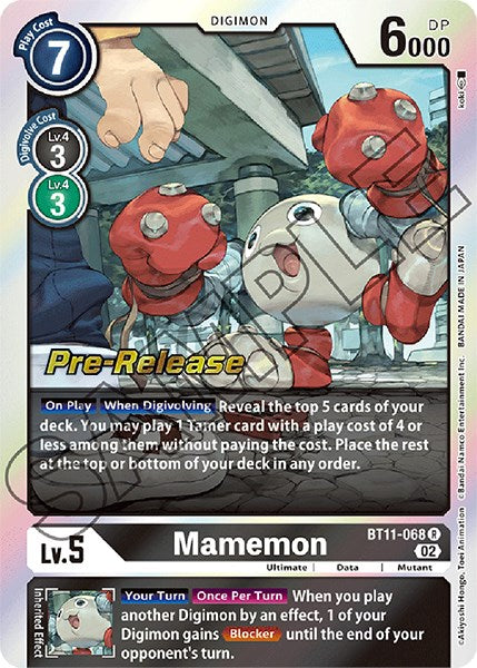 Mamemon [BT11-068] [Dimensional Phase Pre-Release Promos] | Event Horizon Hobbies CA