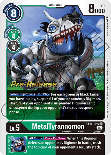 MetalTyrannomon [BT11-055] [Dimensional Phase Pre-Release Promos] | Event Horizon Hobbies CA