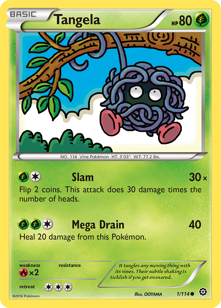 Tangela (1/114) [XY: Steam Siege] | Event Horizon Hobbies CA