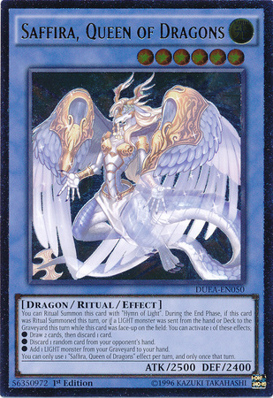 Saffira, Queen of Dragons (UTR) [DUEA-EN050] Ultimate Rare | Event Horizon Hobbies CA