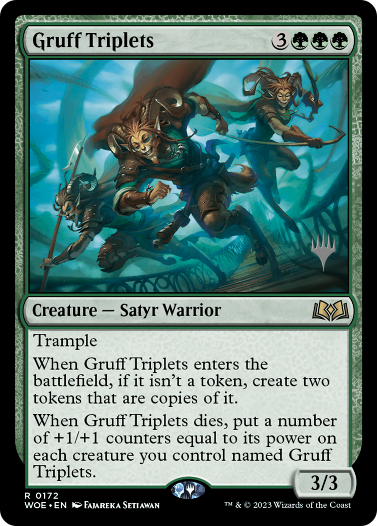 Gruff Triplets (Promo Pack) [Wilds of Eldraine Promos] | Event Horizon Hobbies CA