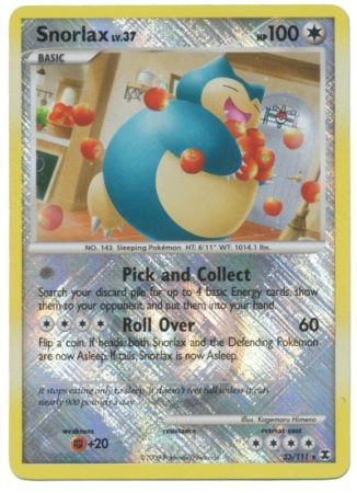 Snorlax (33/111) (League Promo) [Platinum: Rising Rivals] | Event Horizon Hobbies CA