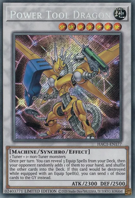 Power Tool Dragon [HAC1-EN177] Secret Rare | Event Horizon Hobbies CA