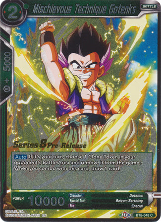 Mischievous Technique Gotenks (BT8-048_PR) [Malicious Machinations Prerelease Promos] | Event Horizon Hobbies CA