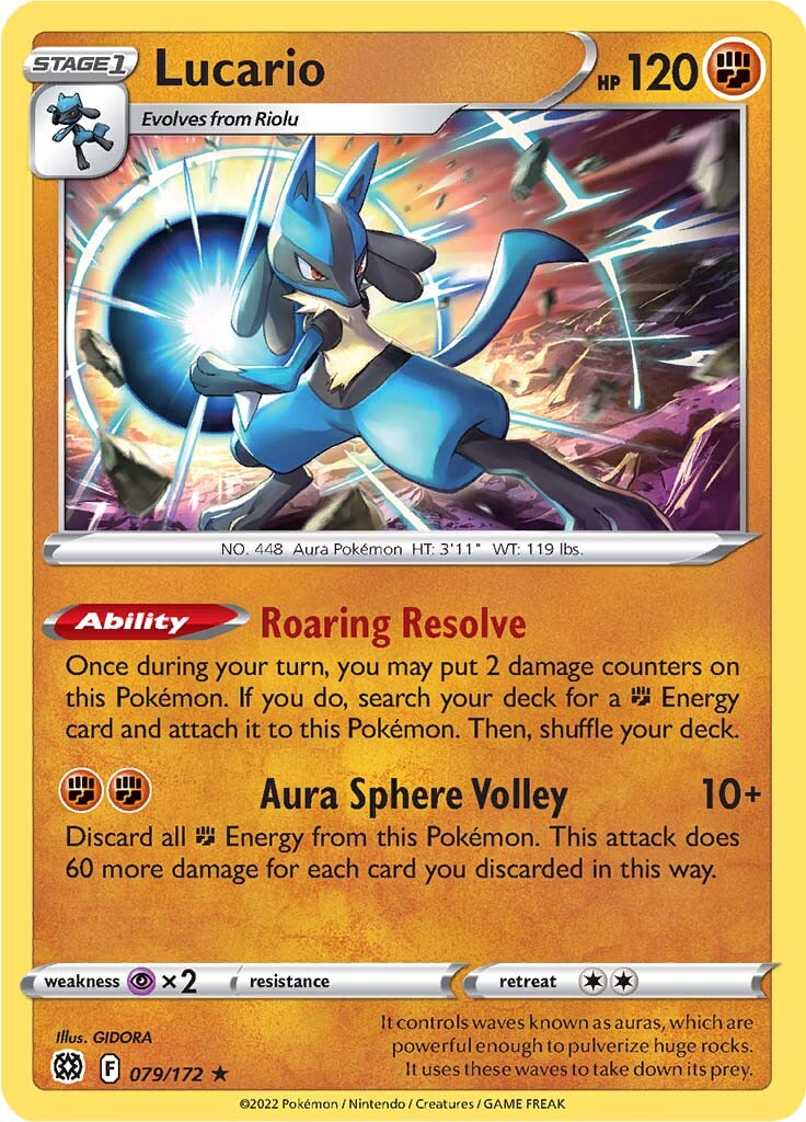 Lucario (079/172) [Sword & Shield: Brilliant Stars] | Event Horizon Hobbies CA