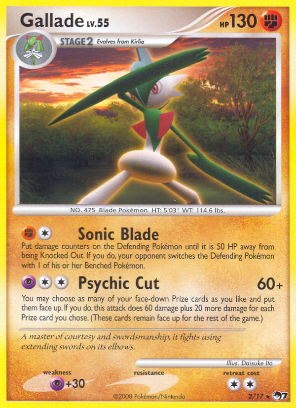 Gallade (2/17) [POP Series 7] | Event Horizon Hobbies CA