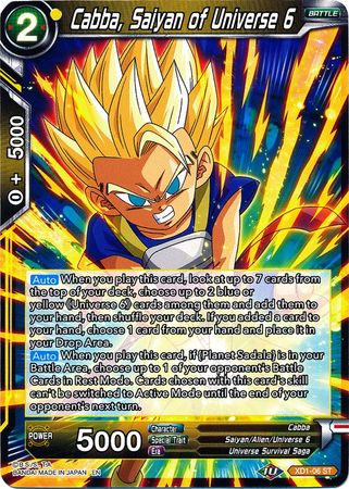 Cabba, Saiyan of Universe 6 (XD1-06) [Assault of the Saiyans] | Event Horizon Hobbies CA