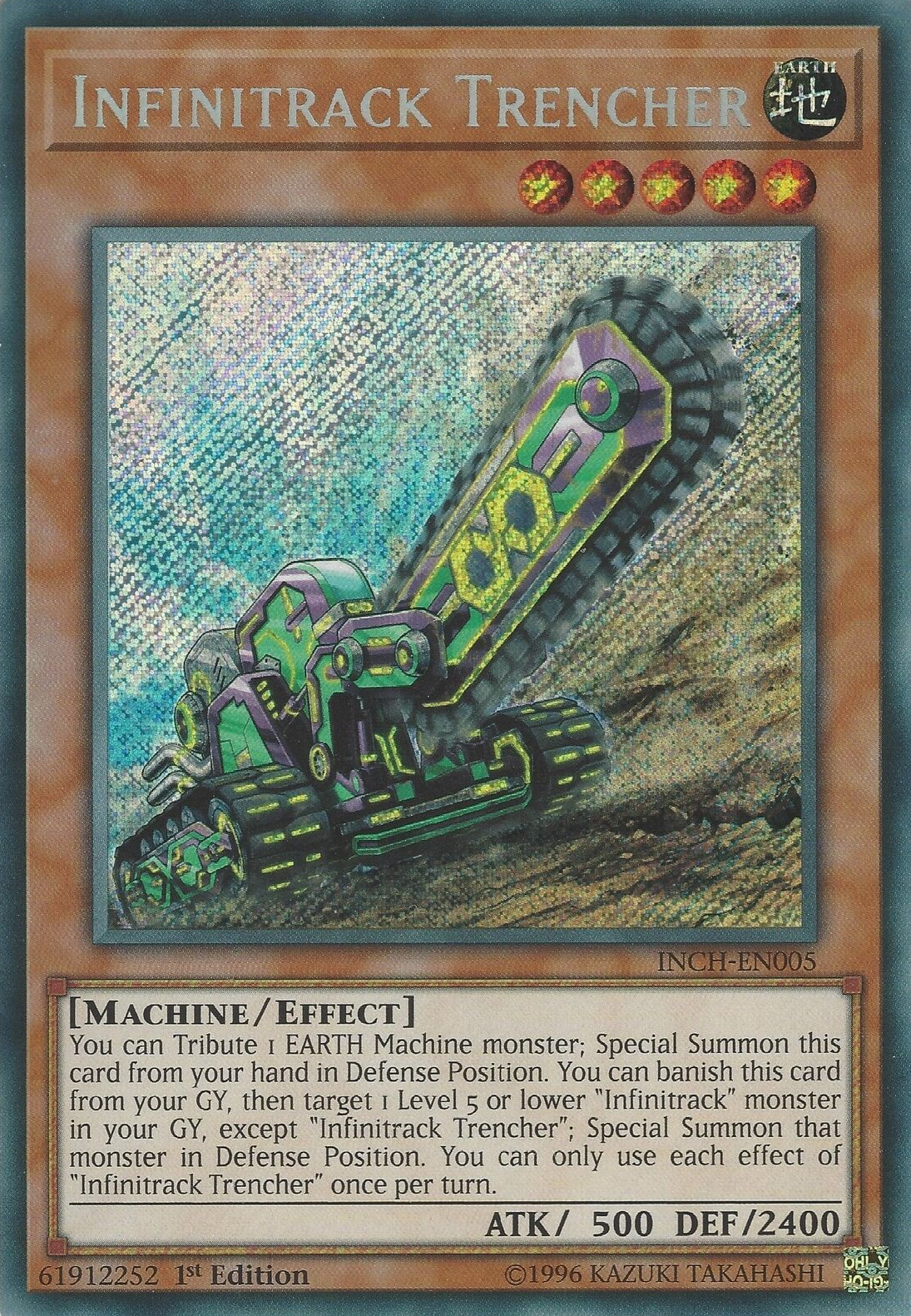 Infinitrack Trencher [INCH-EN005] Secret Rare | Event Horizon Hobbies CA