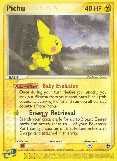 Pichu (20/100) [EX: Sandstorm] | Event Horizon Hobbies CA