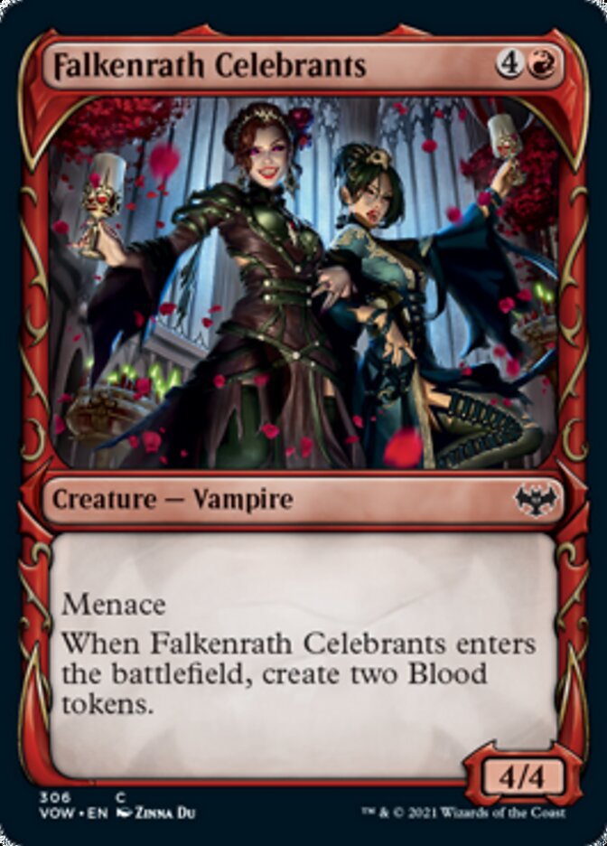 Falkenrath Celebrants (Showcase Fang Frame) [Innistrad: Crimson Vow] | Event Horizon Hobbies CA